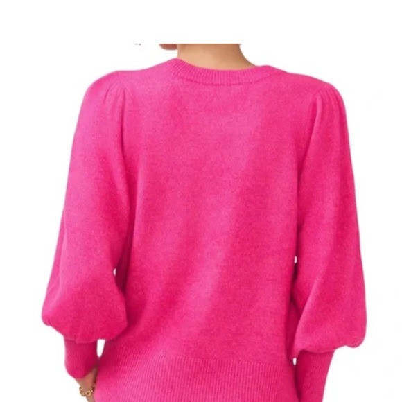 CeCe Fuchsia Sweater with Butterfly Accent - Picture 2 of 4